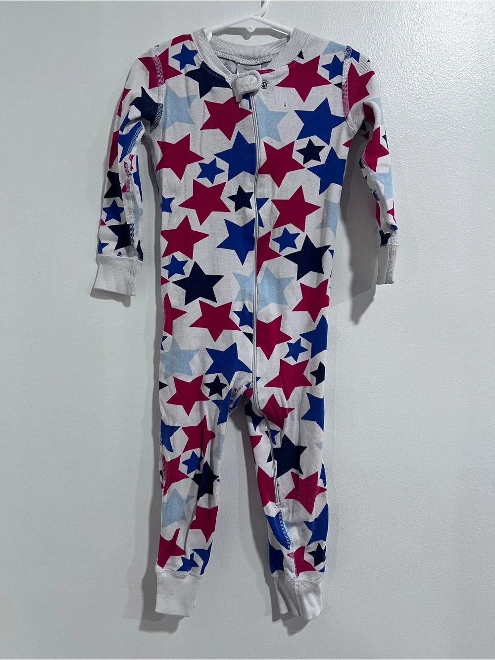 Hanna Andersson Organic Cotton Star Zip Pajamas 3 Play Condition
